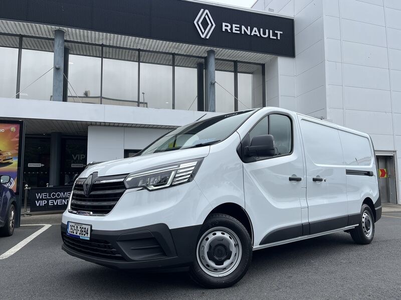 White Renault Trafic van outside the Kearys Renault showroom in Cork